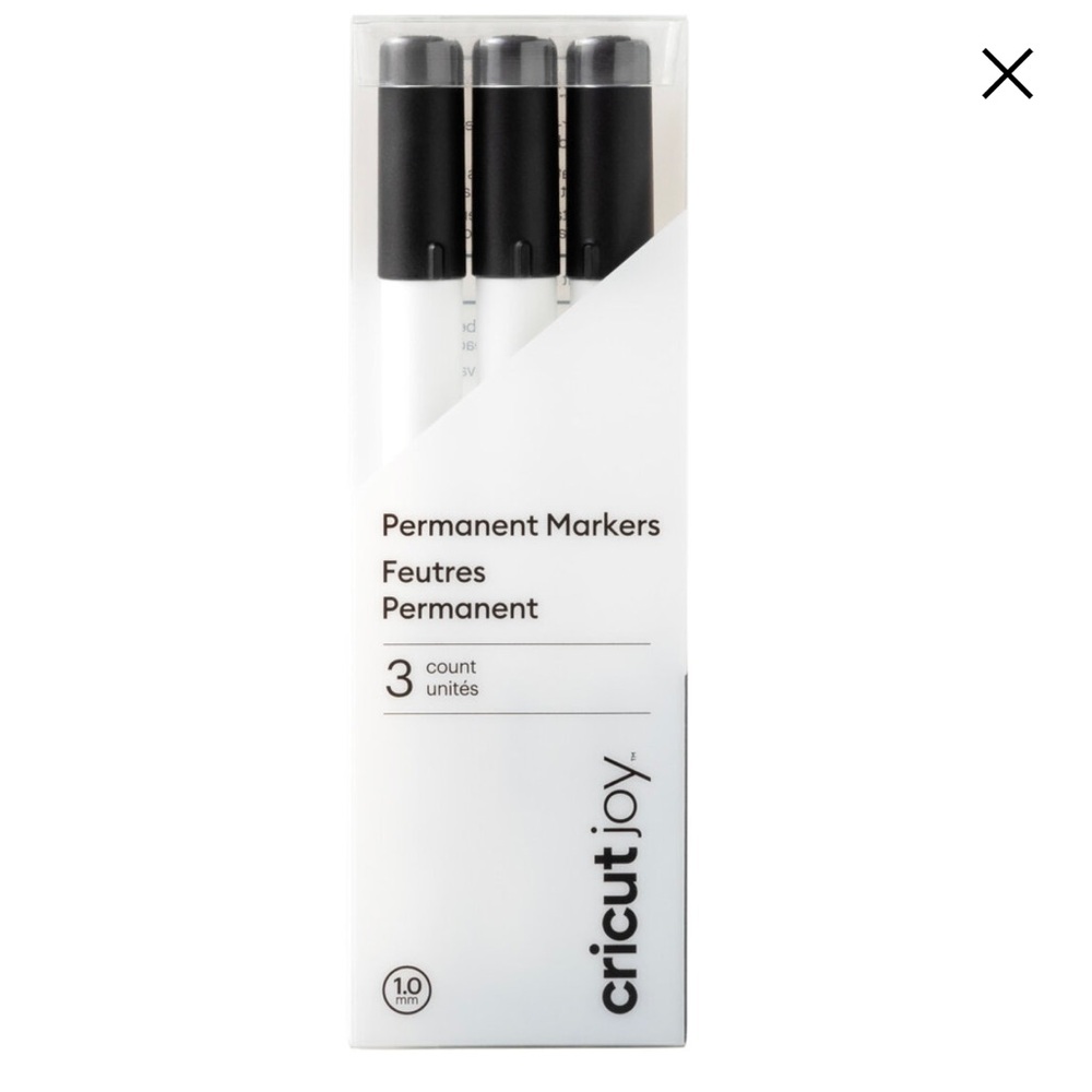 Cricut Joy Permanent Markers 1.0 mm, Black (3 ct)